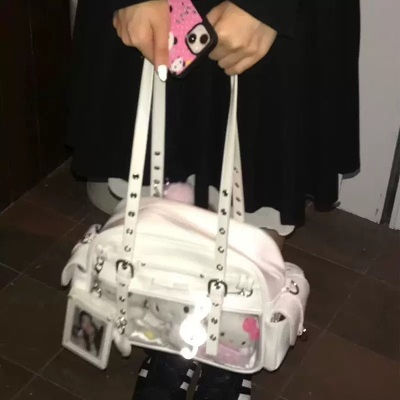 Genuine bus, shoulder bag for students on the belt, backpack, Korean style, worn on the shoulder