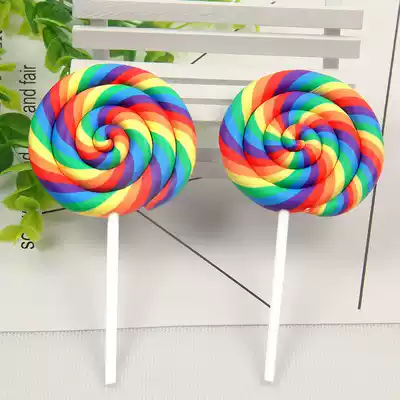 Simulation color red children's location photo creative wedding photography props lollipop shooting props photo props