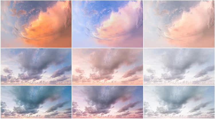 166组高清天空云彩叠加合成前景图片JPG摄影海报广告创意设计素材 vip免费下载