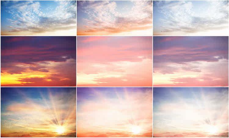 166组高清天空云彩叠加合成前景图片JPG摄影海报广告创意设计素材 vip免费下载