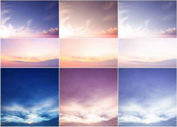 166组高清天空云彩叠加合成前景图片JPG摄影海报广告创意设计素材 vip免费下载