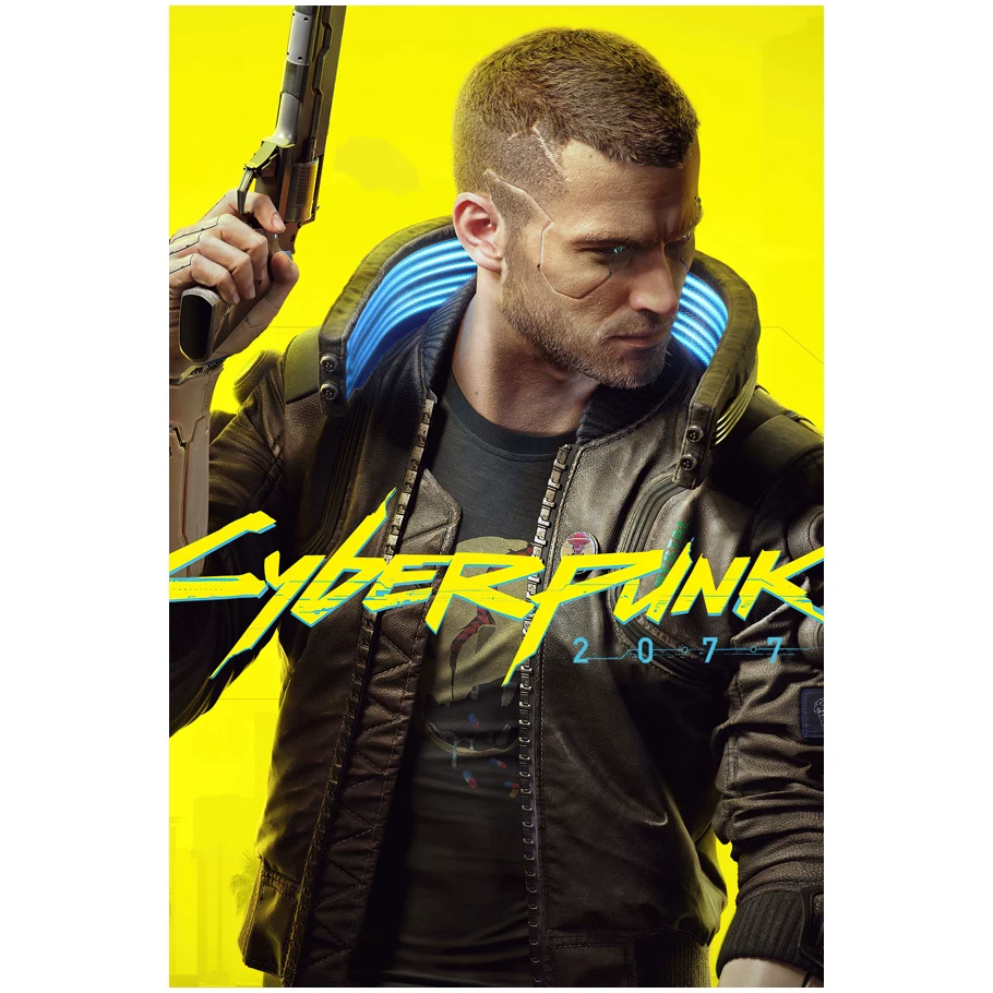 Постер игры Cyberpunk 2077, периферийное спортивное авто, металлический стиль, настенное стикер-комната, общежитие, спальня, декоративная картина