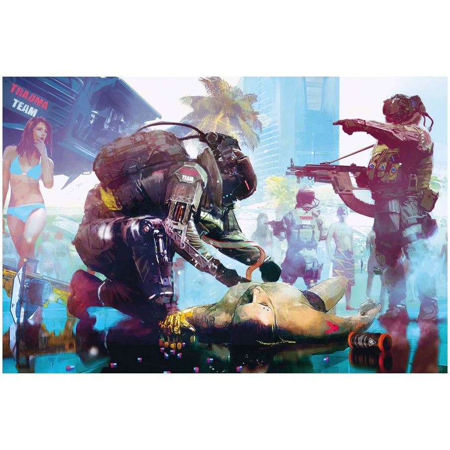 Постер игры Cyberpunk 2077, периферийное спортивное авто, металлический стиль, настенное стикер-комната, общежитие, спальня, декоративная картина