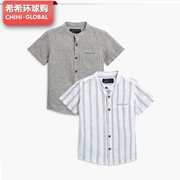 Quần áo trẻ em NEXT đích thực của Anh 19 bé trai và bé trai mùa hè Áo sơ mi tay ngắn tay cotton cotton thoáng khí - Áo sơ mi