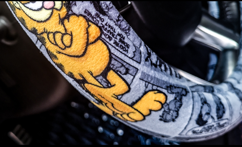 Garfield xe cung cấp nội thất dễ thương phim hoạt hình phụ kiện xe xương xương thiết bị phụ kiện xe đặt lot ghe oto