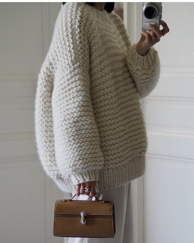 Linjing Autumn Chunky Knit Handmade Lazy Style Design Loose Slimming Sweater Pullover for Women and Men