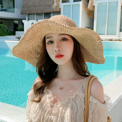 Летняя универсальная солнцезащитная шляпа, пляжная шапка на солнечной энергии, в корейском стиле, пляжный стиль, защита от солнца