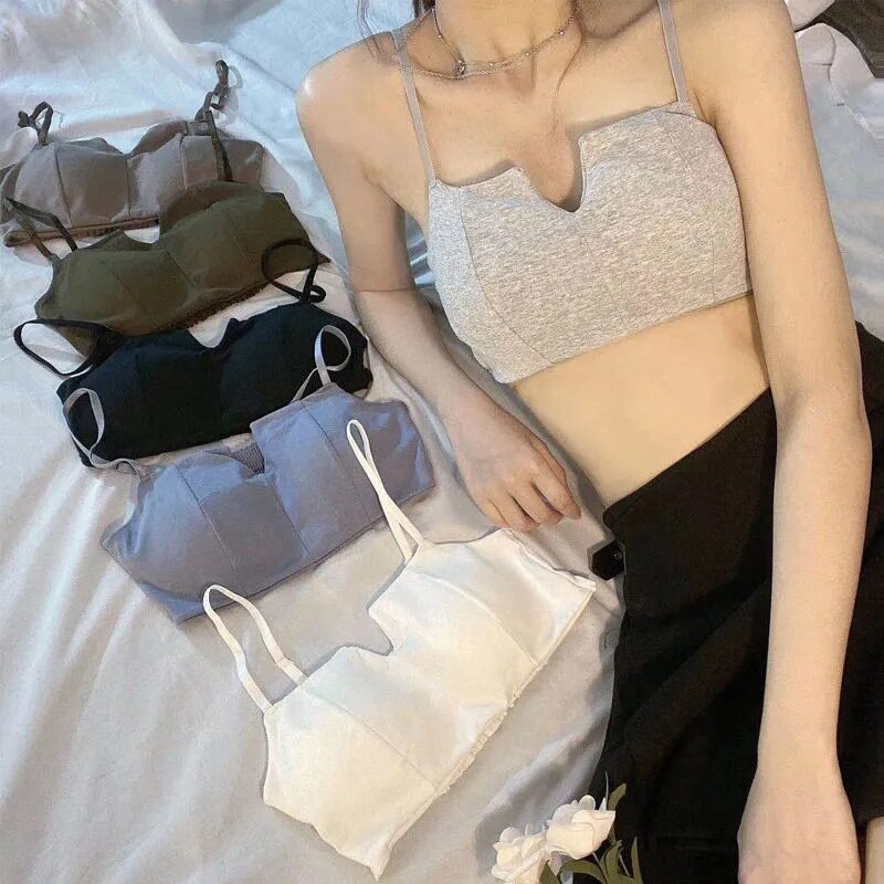 New product no steel ring bra beautiful back tube top underwear female students Korean version of pure cotton sports vest sleeping ladies bra