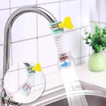 Faucet splash-proof water shower kitchen basin rotatable sprinkler water saver universal joint filter