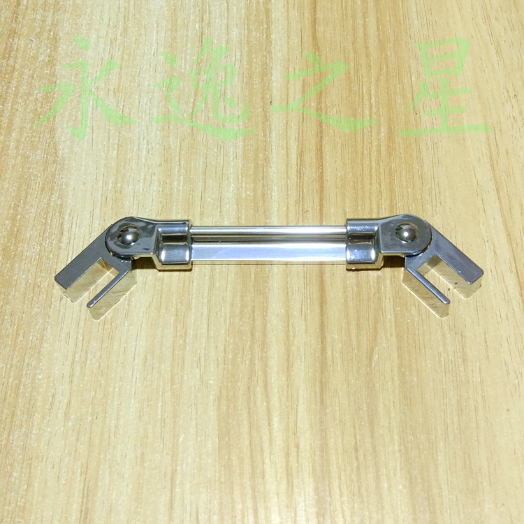 Shower room accessories under the glass door waterproof bar attached to the floor retaining bar bathroom door foot 90 -- 180 degrees adjustable
