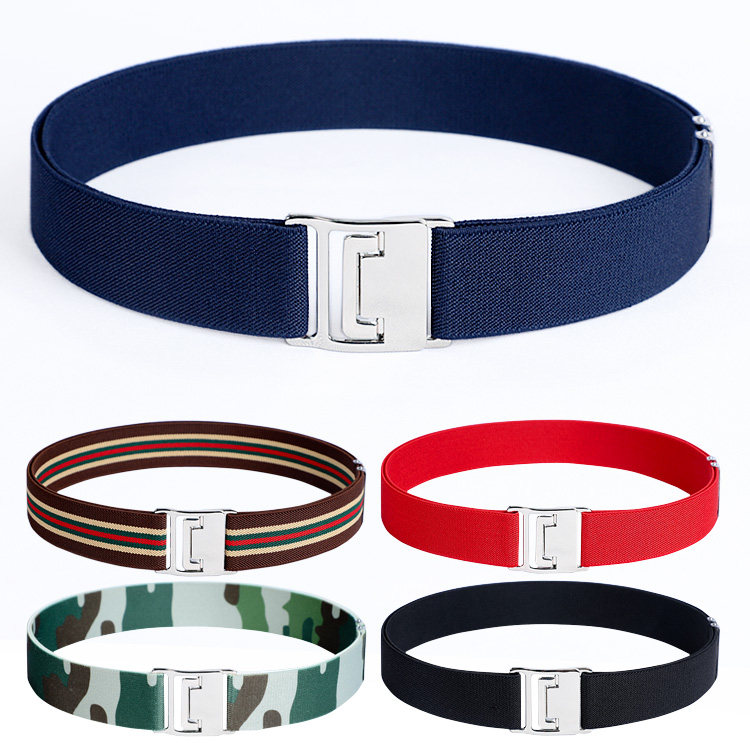 30mm middle and old children have elastic belt boys and girls junior high school students military training elastic band belt