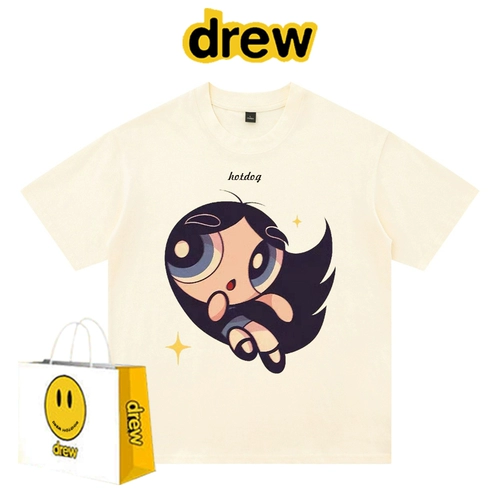 Мультяшная футболка с коротким рукавом для отдыха, парная одежда для влюбленных, оверсайз