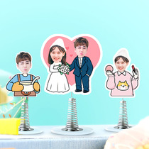 Car supplies rocking music custom photo cartoon Crystal yagree car pendulum gift couple diy photo