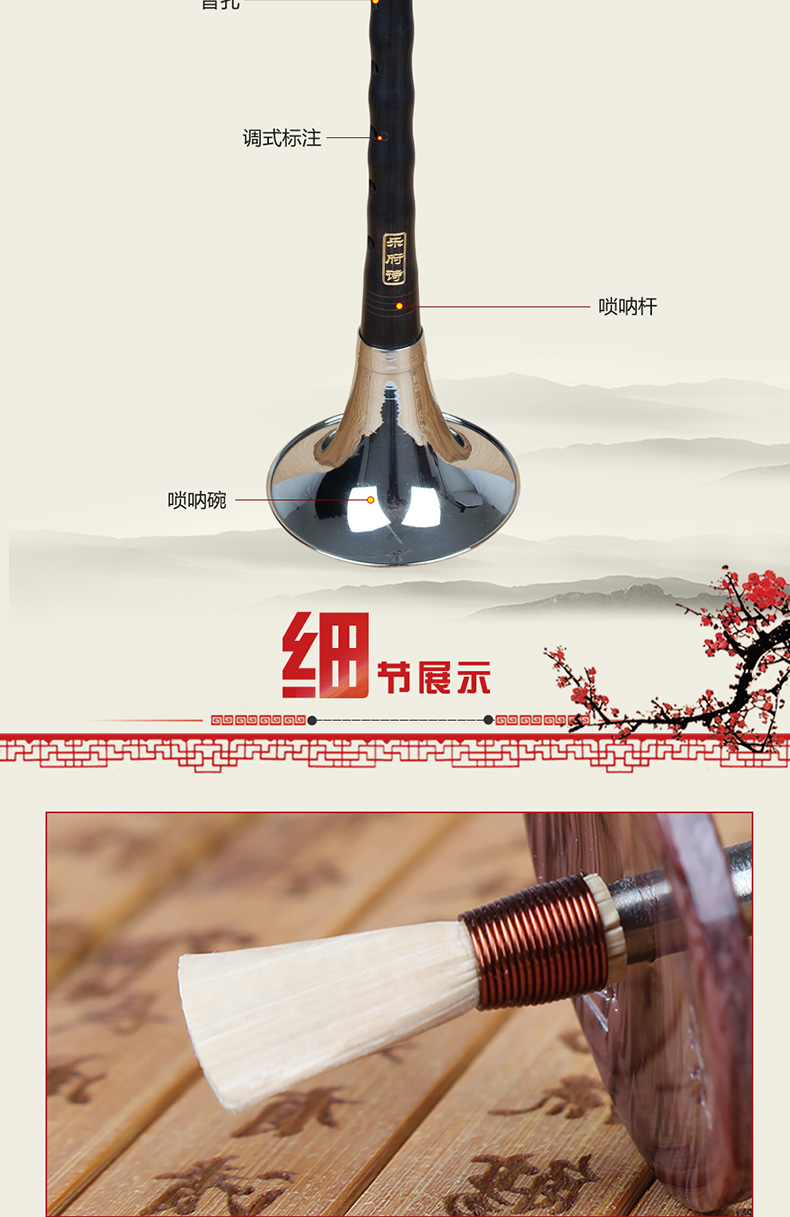 Yuefu thơ chuyên nghiệp mun mun dụng cụ pipa Một giọt BC thả EFD điều chỉnh người mới bắt đầu nhập hiệu suất chuyên nghiệp - Nhạc cụ dân tộc đàn tranh việt nam