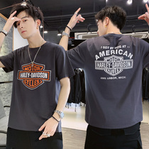 Antarctic mens short-sleeved t-shirt trend tide brand loose bottoming shirt 2022 summer new simple clothes compassionate C