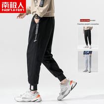 Spring mens casual pants loose tooling sports pants 2022 new bunches long pants Korean version trendy pants D