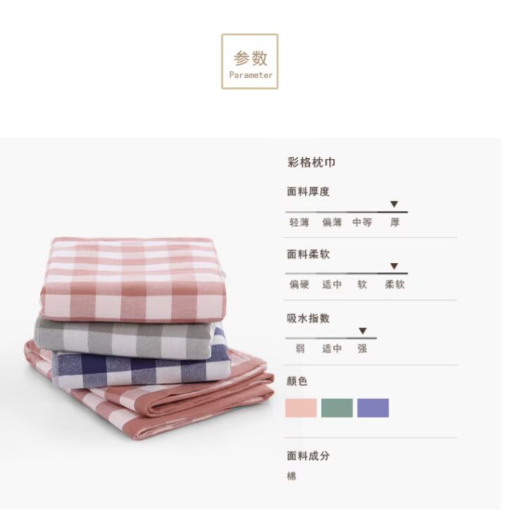 Tuqiang Nhật Bản tăng gấp đôi gạc kẻ sọc gối bao gồm một cặp được nạp dày để tăng bông mềm và thoải mái thở bốn mùa - Khăn gối khăn trải gối