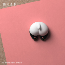 Cartoon cute panda butt pin felt cork board decoration nail personality creative magnet magnetic magnet