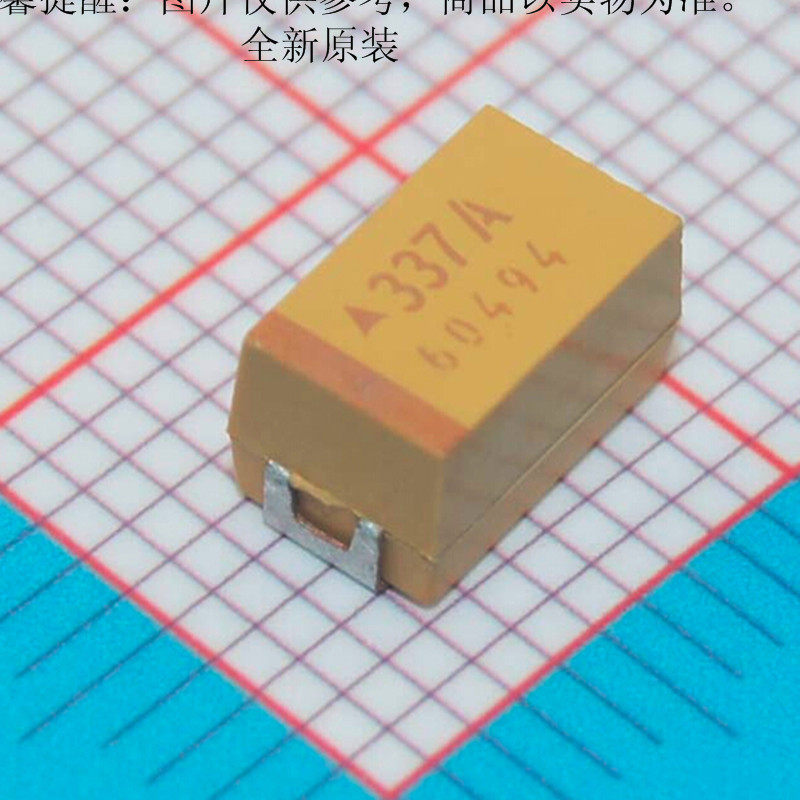TAJE337K010RNJ Tantalum Capacitive 330uF (337) ± 10% 10V Supply AVX Import Original Type E