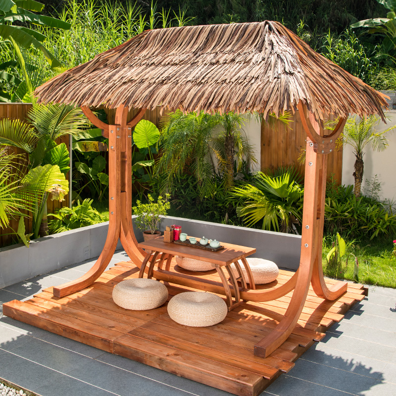 Outdoor Swing with Swing Chair Southeast Asia Rocking Chair Balcony Courtyard Garden Imitation Thatch Grass rope Leisure Swings Hanging Basket