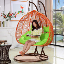 Double Hanging Basket Rattan Chair Balcony Swing chair Home Rocking Chair Indoor outer Birds nest Courtyard Pendant Lanyard Lazy Cradle Chair