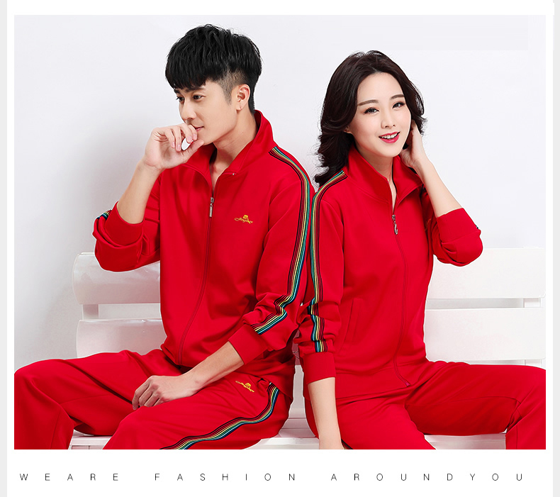 Bộ đồ thường ngày dành cho nam và nữ mùa thu và mùa đông set đồ thể thao nữ