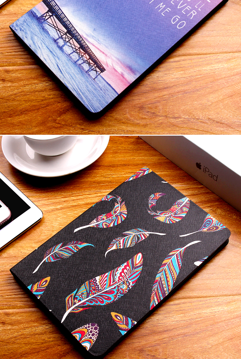Ngôn ngữ thanh lịch Apple ipad mini2 bảo vệ vỏ siêu mỏng ngủ mini4 máy tính bảng trường hợp mini3 bao da Hàn Quốc - Phụ kiện máy tính bảng ốp ipad air 4