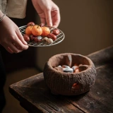 Полный набор небольшого оборудования для приготовления чая в китайском стиле вокруг плиты, жареный чай, вино, закуски, угольная чайная плита, элитный чайник, небольшая огневая плита.