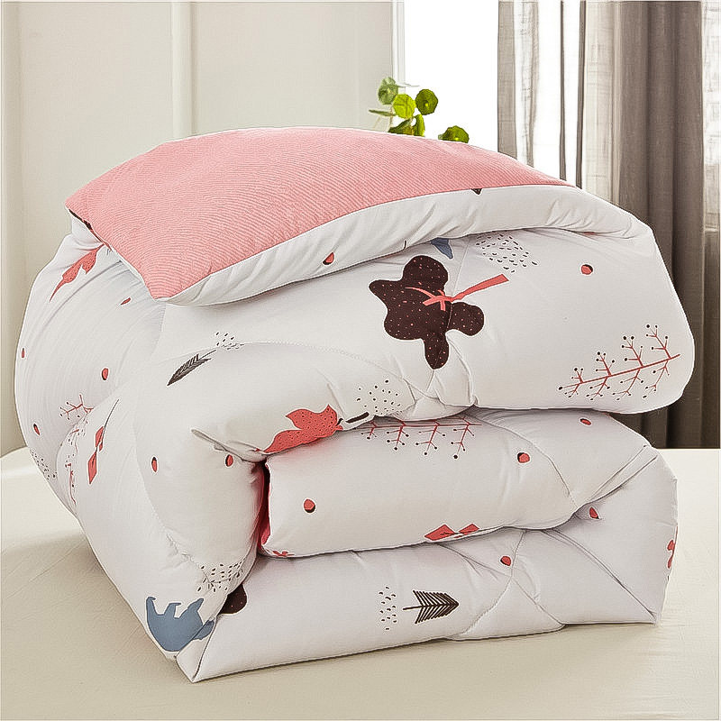 New quilt winter is summer cooled by spring and autumn thin four-time core single-person student dormitory cotton bedding double space