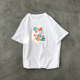 Ngắn tay T-shirt gió Hồng Kông nửa tay rắn tay áo ngắn tay áo thun áo thun trắng lỏng áo đơn giản nam T-shirt của nam giới