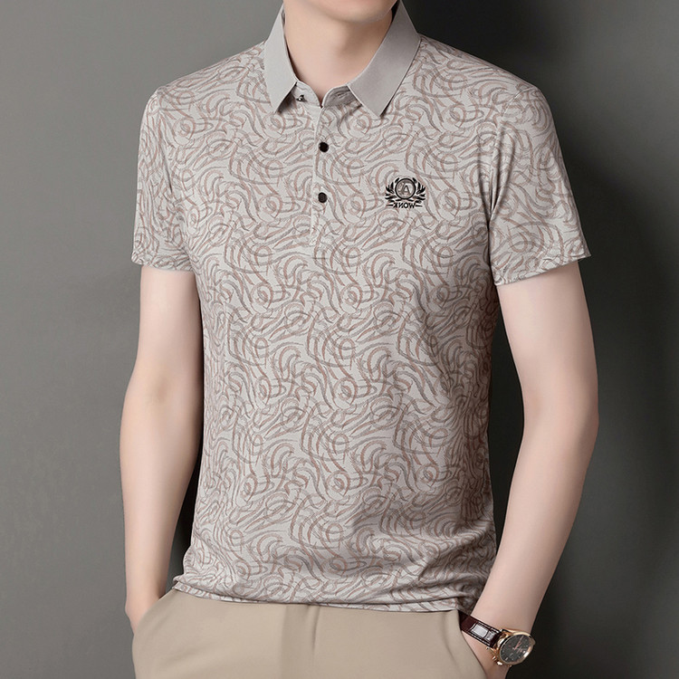 Summer 2025 Casual Camouflage Polo Shirt for Young and Middle-Aged People