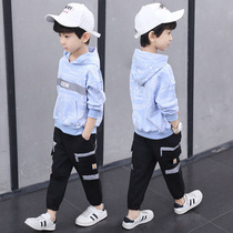 South Korea 2022 new childrens clothes boys spring and autumn suit childrens handsome sports ocean tide