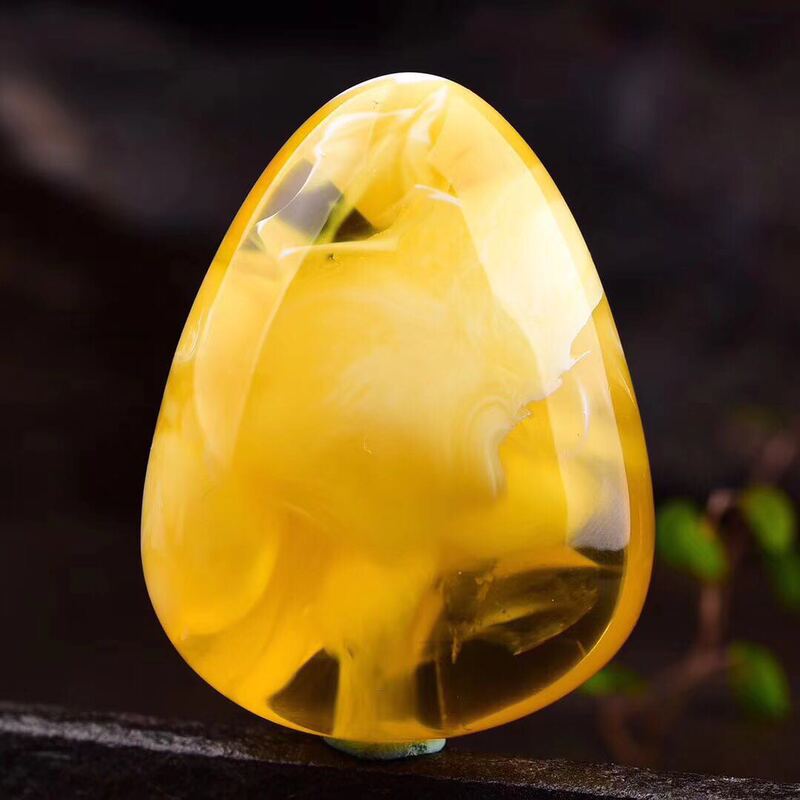 Amber Beeswax Bracelet Necklace Pendant