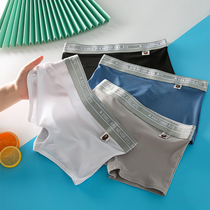 Ms. Les hands T-trace ice filament summer graphite dilution antibacterial thin mode waist quartet triangle silk breathable underwear