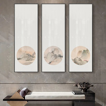 New Chinese decoration painting Living room Xuanguan Corridor landscape Multi-connection Soft-style Villa Zen house Hotel Villa Zen Hang Murals
