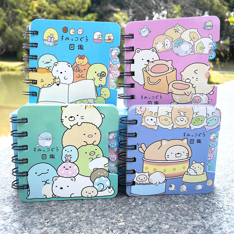 Creative group family corner biological book cartoon coil book notepad classification book single line book hand book