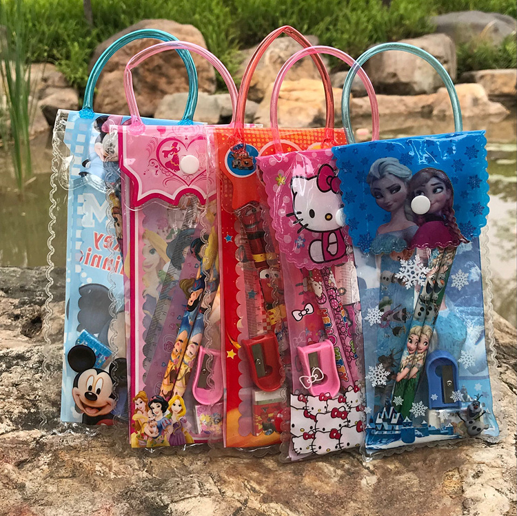 Kindergarten primary school children's birthday 61 gift Korea cute learning supplies stationery kit award wholesale