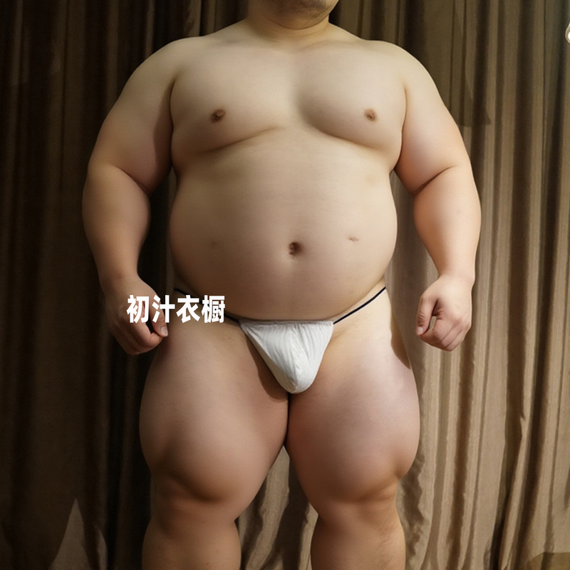 Men's Personalized Low-Waist Thong with Ripple Pattern, Comfortable and Breathable, European Size, U-Convex, Sexy