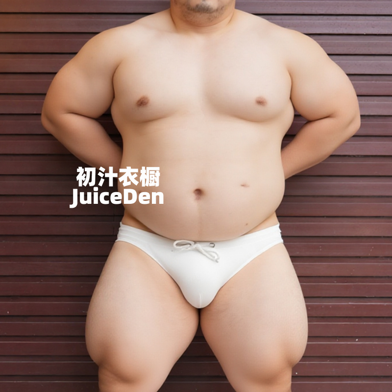 High-End Men's Swim Briefs with Drawstring, European and American Style, Sexy Nylon Low-Waist Triangle Men's Bikini