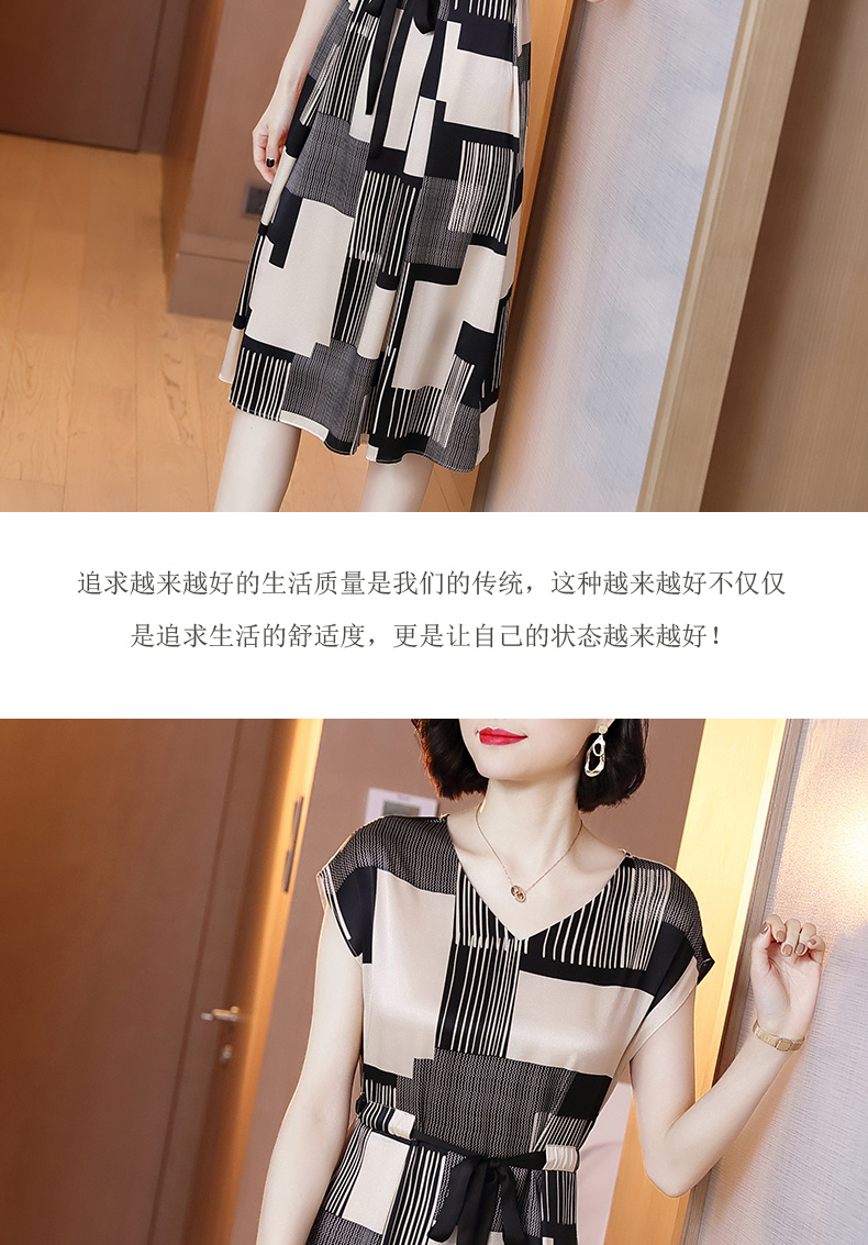 Váy lụa 2019 mùa hè mới của phụ nữ tay dài ngắn Kiểu dáng thời trang váy lụa dài - Váy eo cao các mẫu váy hạ eo đẹp	