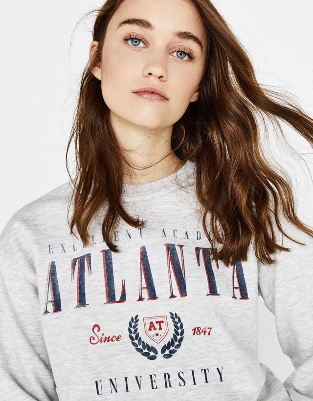 Sweatshirt femme BERSHKA - Ref 3217219 Image 28