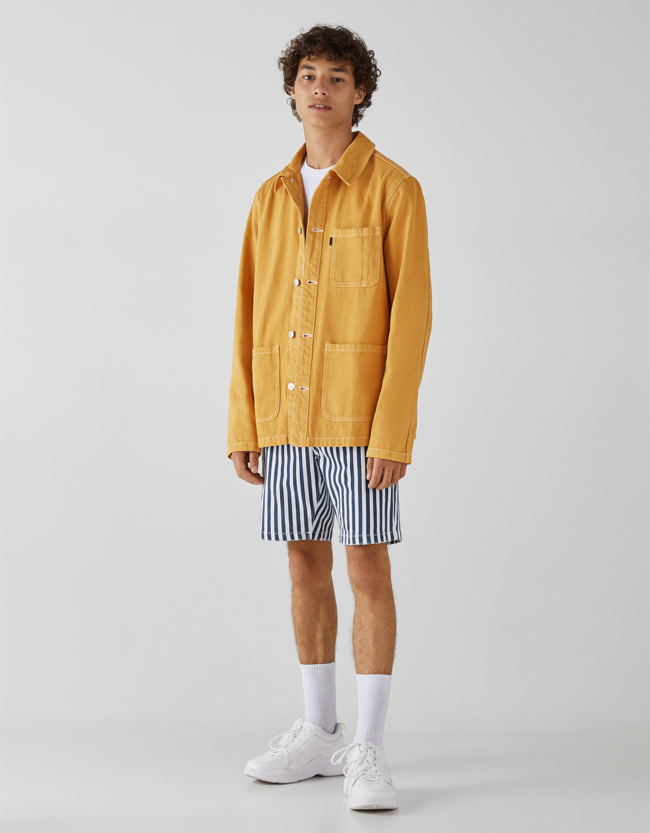 Blouson homme BERSHKA manches longues en Coton - Ref 3117662 Image 24