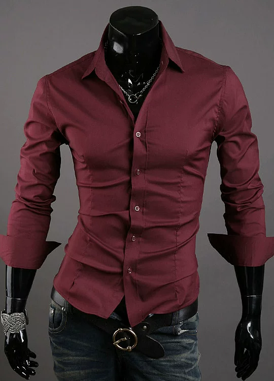 Универсальная рубашка, slim fit, корейский стиль