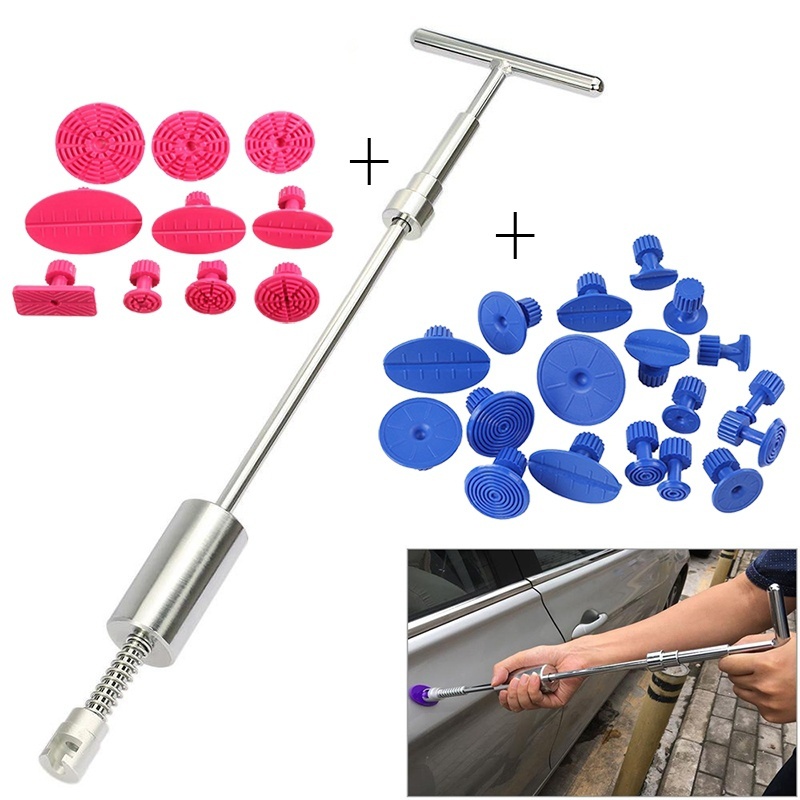 Car dent repair tool puller body pit pull hammer hail pit free sheet metal repairer T puller