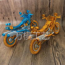 (Luxury Harley Motorcycle) aluminum wire model enameled wire handmade motorcycle creative handmade decoration