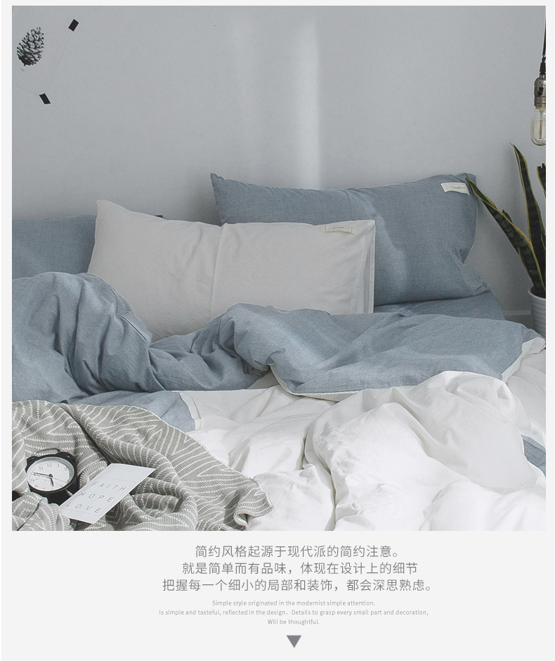 Bông vải nước màu đỏ giặt vỏ gối cotton màu mạng lưới gối bông hai đơn giản 48 * 74cm - Gối trường hợp goi cao su non