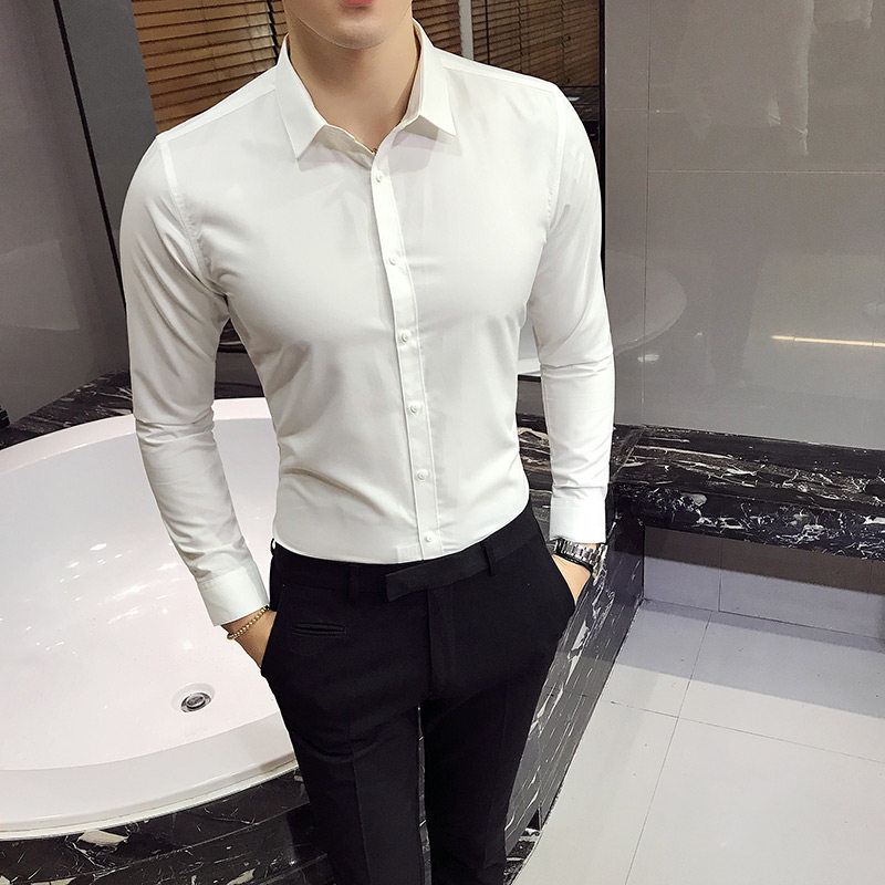 Inglées Body Long Sleeve Shirt Gentleman hard Han casual shirt material Super comfortable 515 -1-CS01-P45