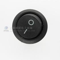 (Full round black 2 gears 3 feet two gears and three feet) 6A round switch opening 20MM ship rocker power supply