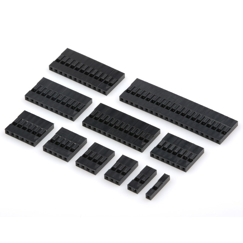 Single row Dupont glue shell 2 54MM pitch 1P2P3P4P5P6P7P8P9P10P-20P bits Dupont wire plug