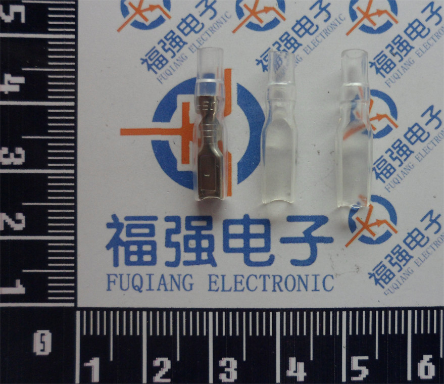 Silicone sleeve soft sheath terminal jacket suitable for 2 8 insertion spring thickened